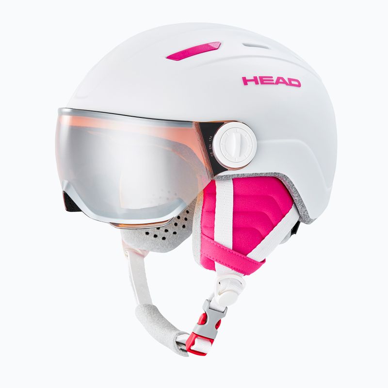HEAD Maja Visor S2 children's ski helmet white 328172 8