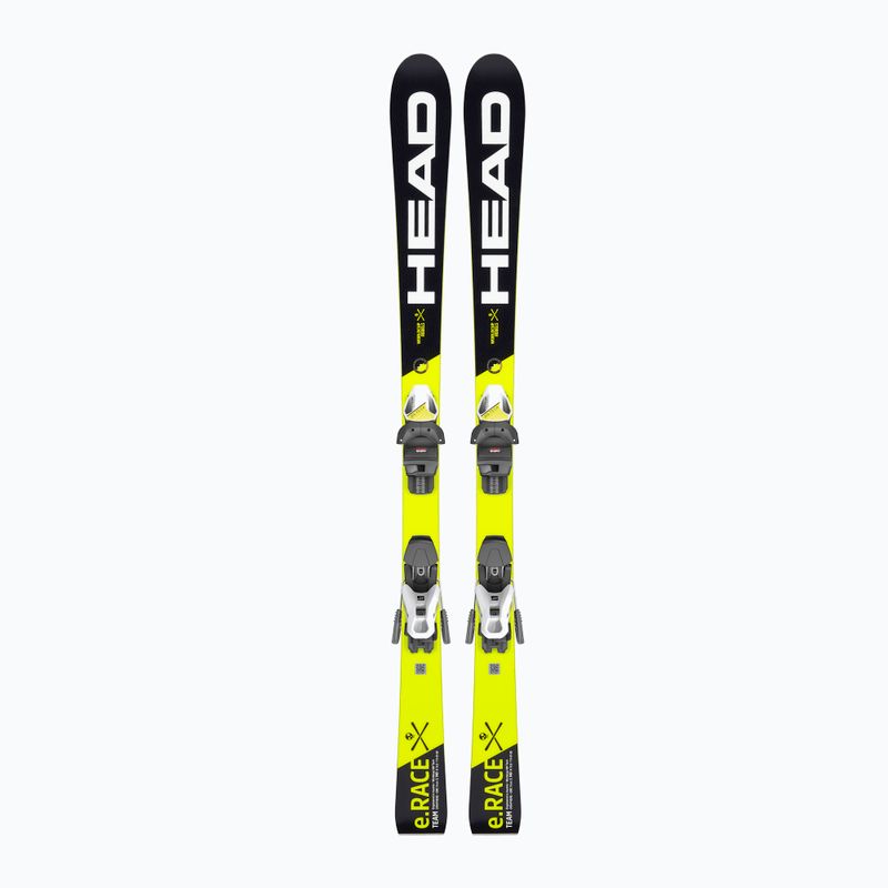 Children's downhill skis HEAD WC e.Race Team SW Jrs + Jrs 7.5 yellow 314142/100862 10