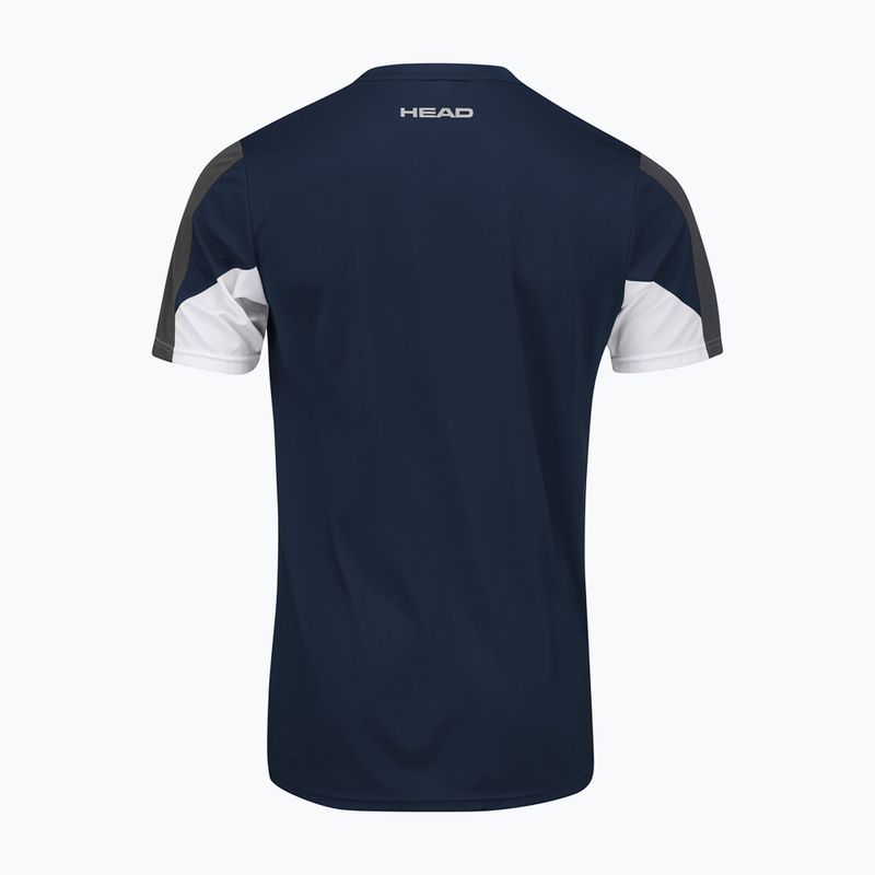 HEAD Club 22 Tech men's tennis shirt, navy blue 811431NV 2