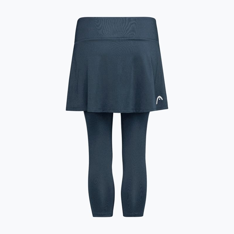 Women's tennis skirt HEAD Club 3/4 Tights Skort navy 2