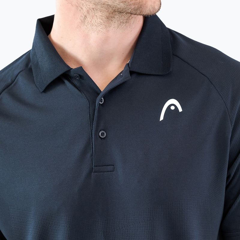 Men's HEAD Performance Polo Tennis Shirt, navy blue 811403NV 3