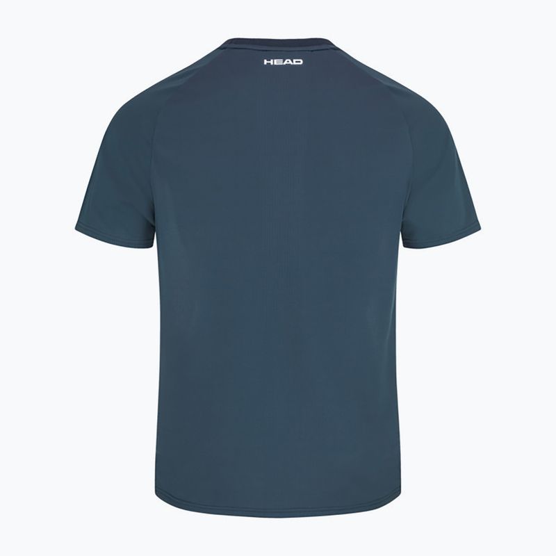 HEAD Performance men's tennis shirt white and navy blue 811413NVXP 2