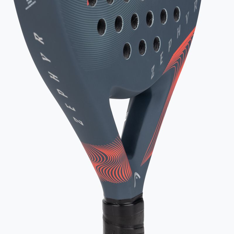 HEAD Zephyr 2023 petrol/orange padel racket 4