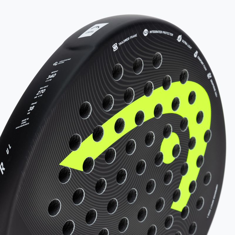 HEAD Zephyr UL 2023 paddle racket black and yellow 225053 5