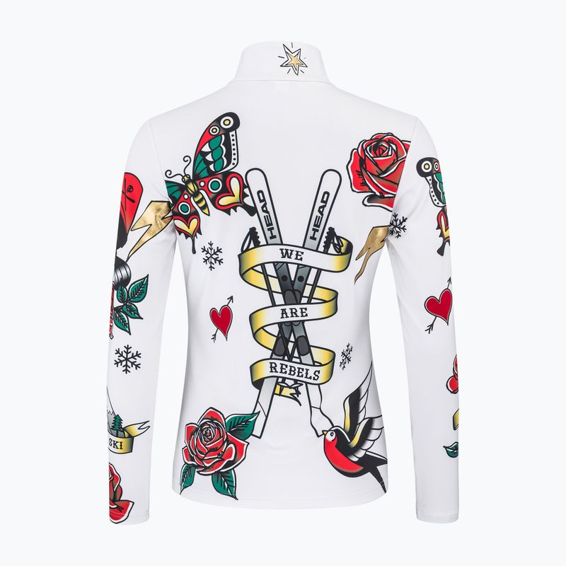 HEAD Rebels Flash women's sweatshirt white/light pink 2
