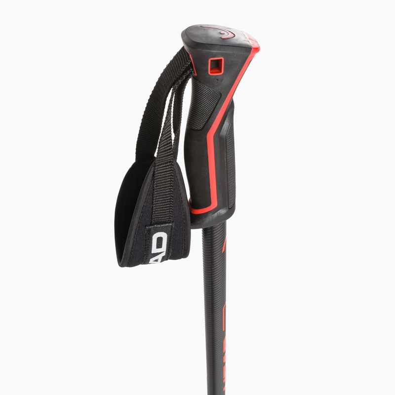 HEAD Frontside ski poles black/red 3