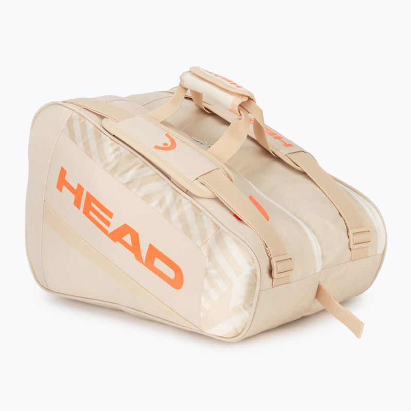 Padel bag HEAD Base Padel Bag M Chamomle/Corduroy White 5