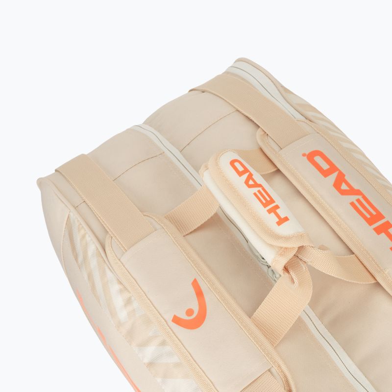 Padel bag HEAD Base Padel Bag M Chamomle/Corduroy White 8