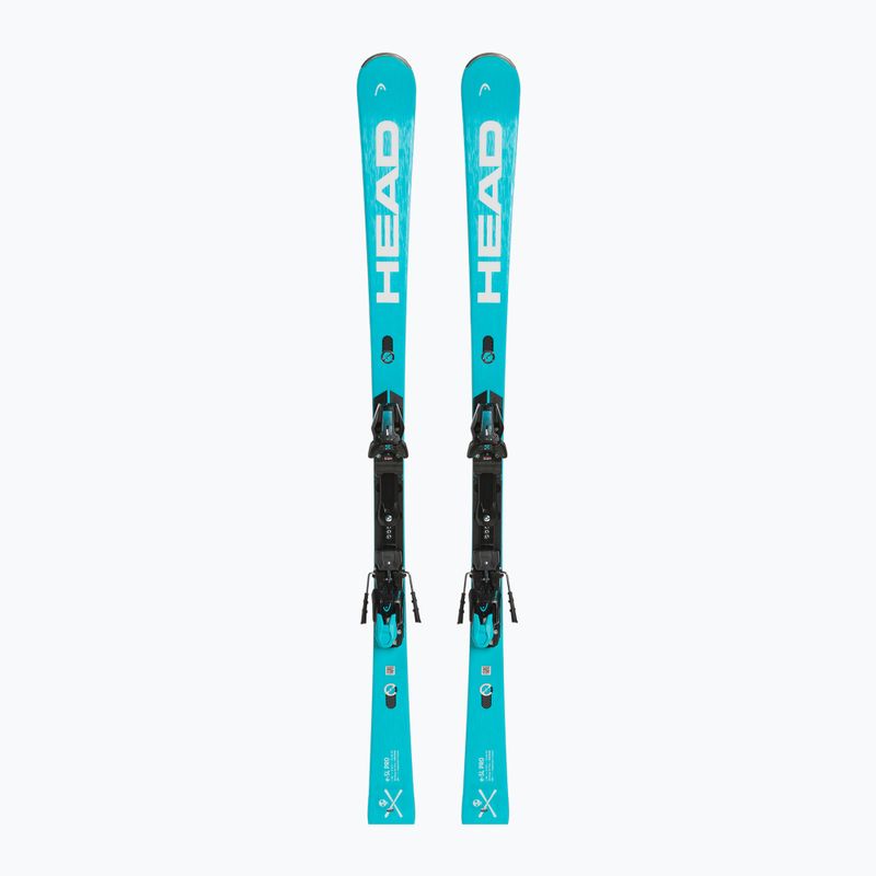 HEAD WC Rebels e-SL Pro RP WCR 14 + Freeflex 14 blue/white downhill skis