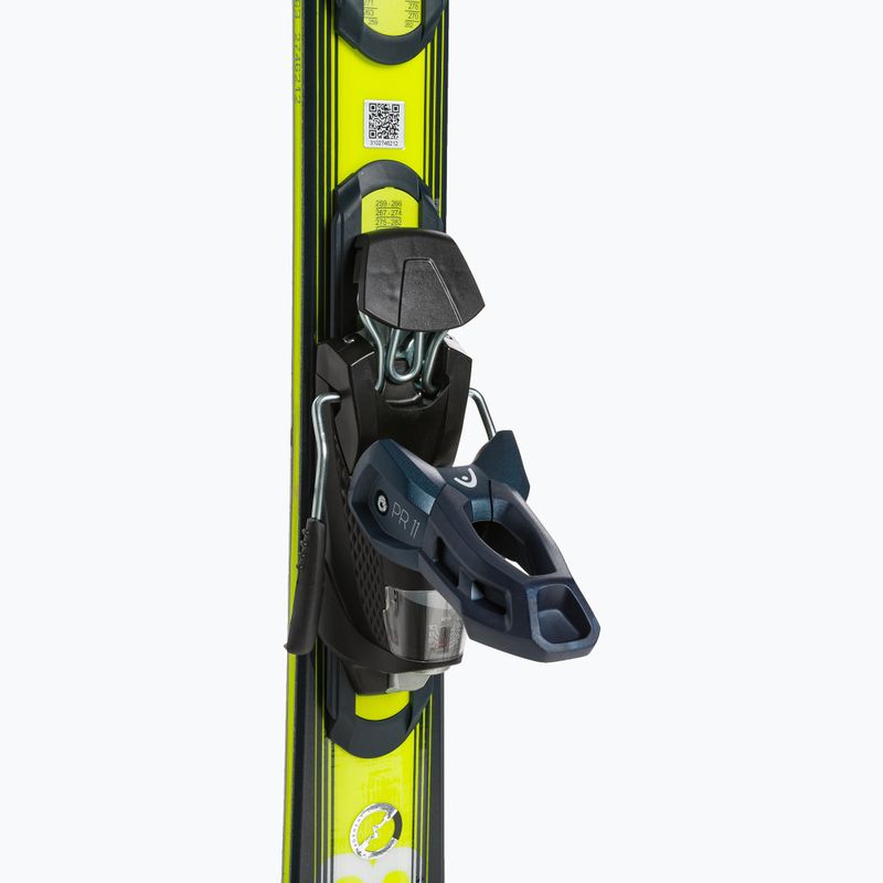HEAD Shape e-V8 SW AMT-PR + PR 11 dark blue/neon yellow downhill skis 5