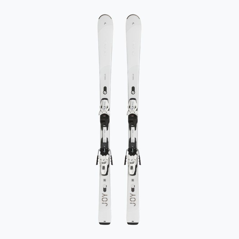 Women's Downhill Ski HEAD e-power Joy SW SF-PR + Joy 12 white/silver
