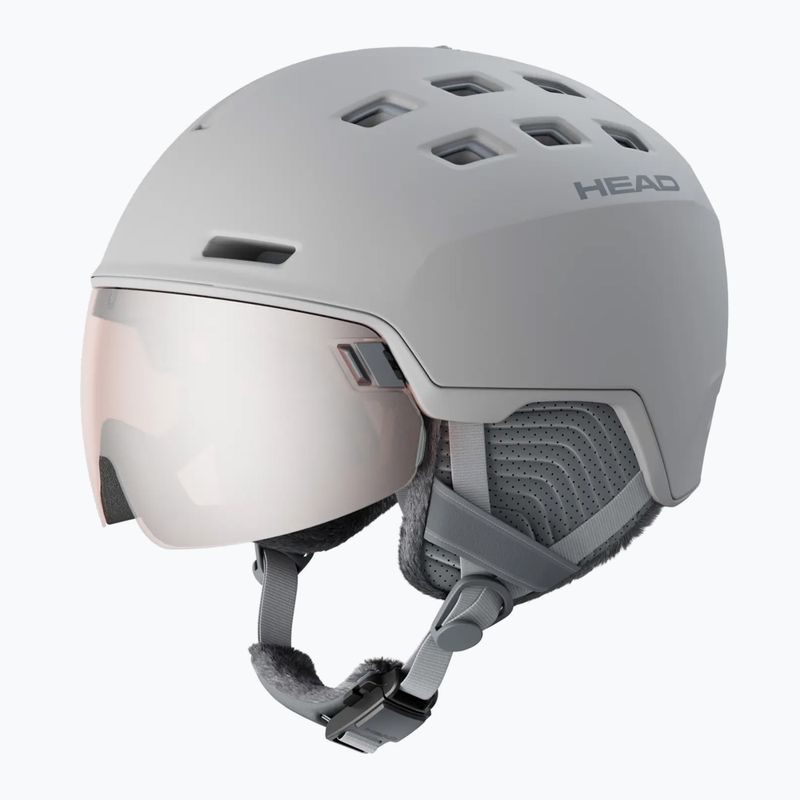 Ski helmet HEAD Rachel W grey/silver red