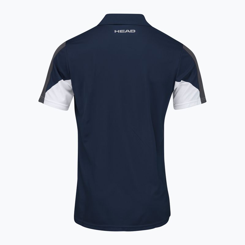 HEAD Club 22 Tech men's tennis polo shirt navy blue 811421 5
