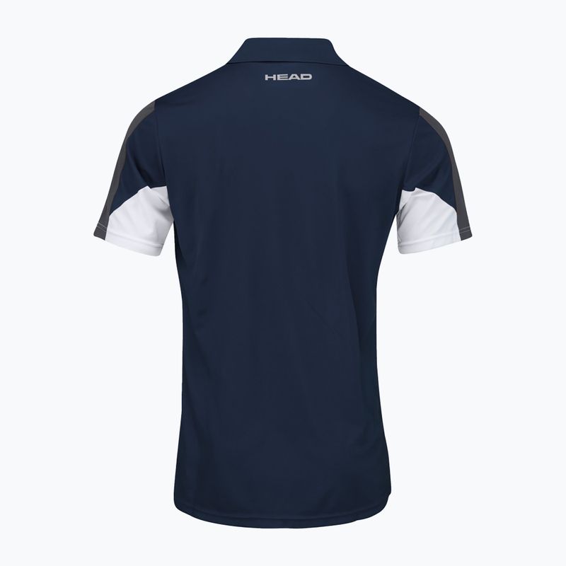 HEAD Club 22 Tech men's tennis polo shirt navy blue 811421 6