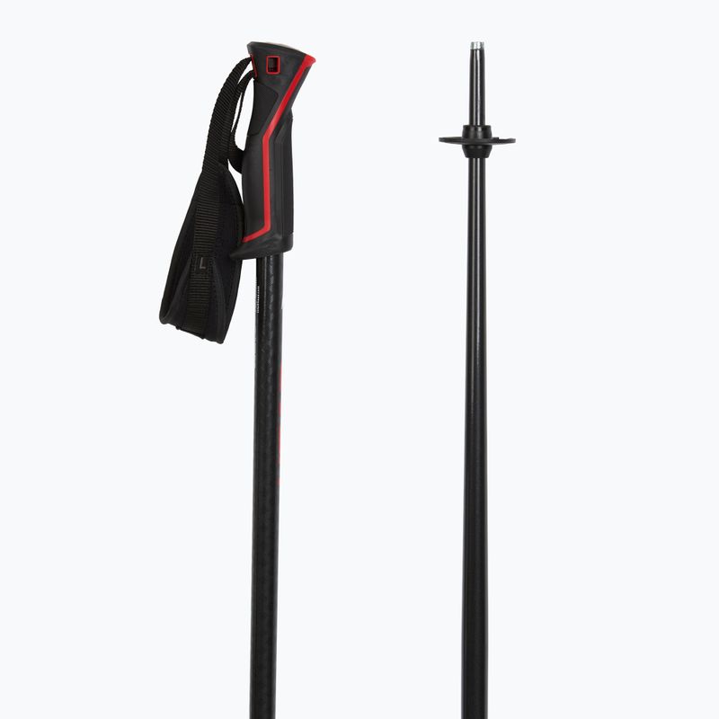 Ski poles HEAD Frontside carbon black/red 3