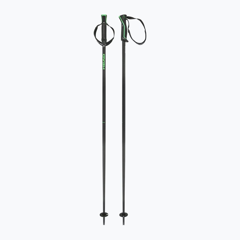 Ski poles HEAD Frontside carbon black/green 6