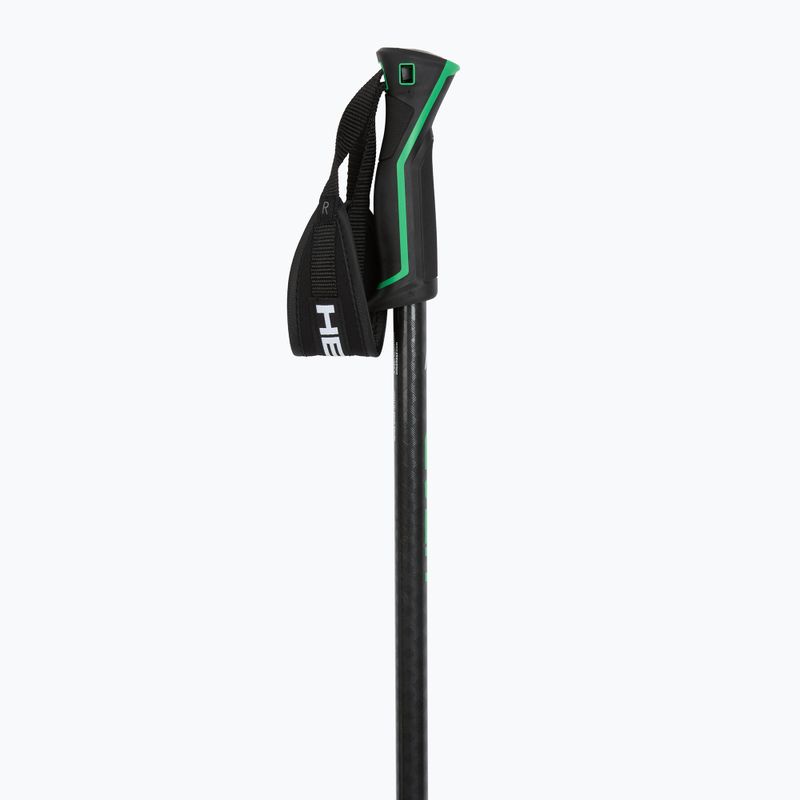 Ski poles HEAD Frontside carbon black/green 2