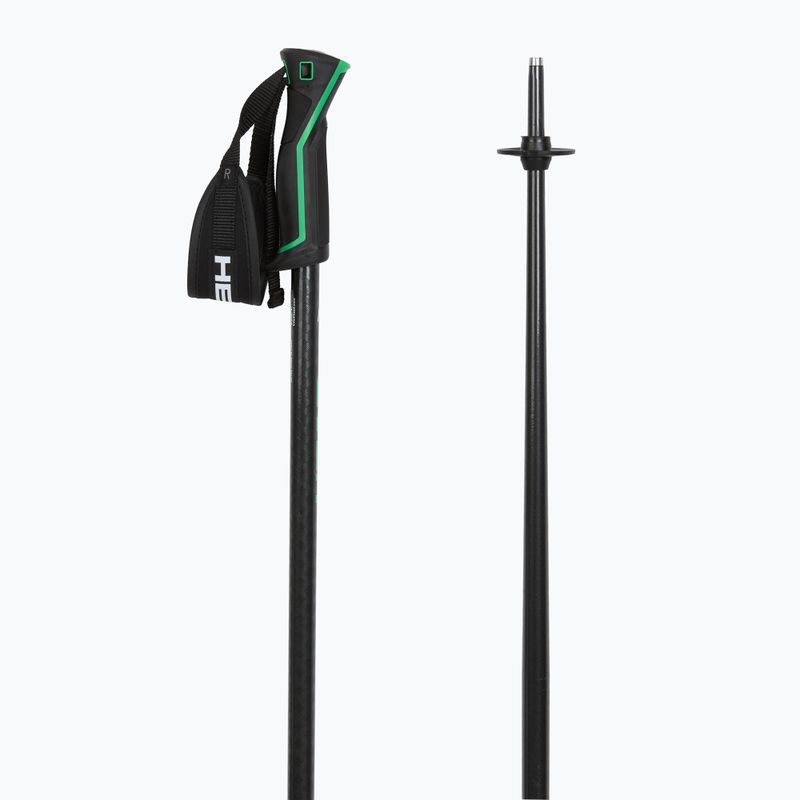 Ski poles HEAD Frontside carbon black/green 3