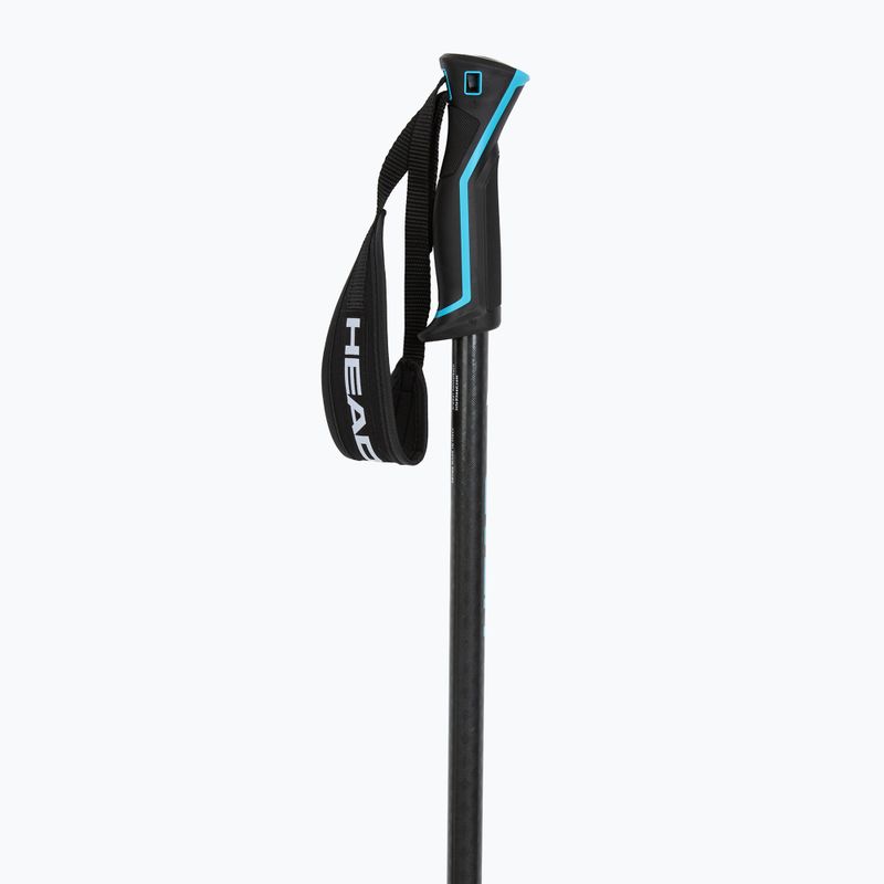 Ski poles HEAD Frontside carbon black/speed blue 2