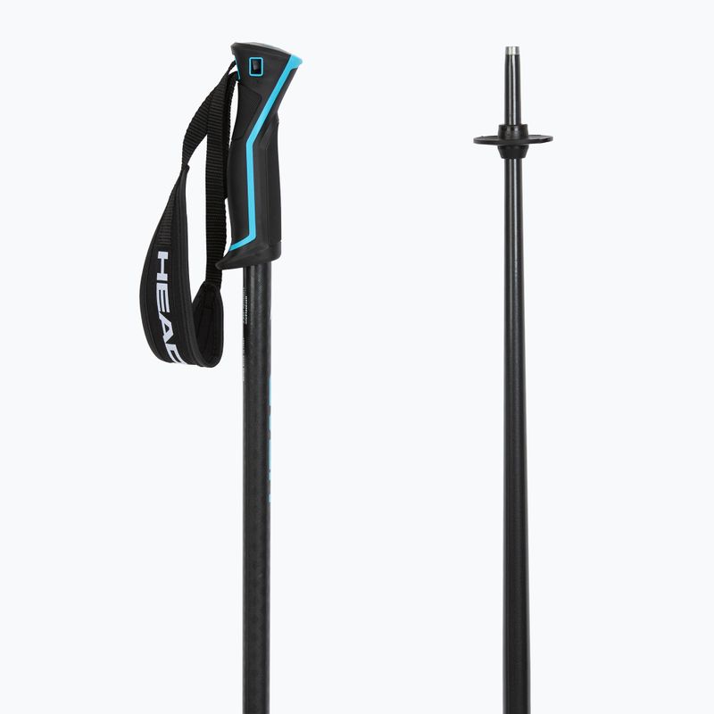 Ski poles HEAD Frontside carbon black/speed blue 3