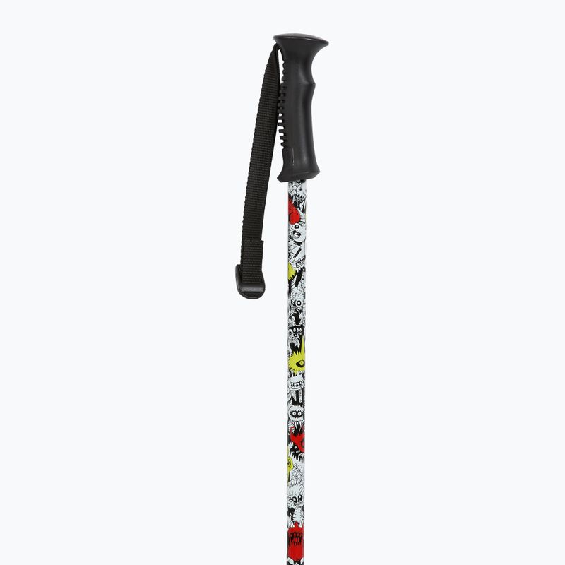 Children's ski poles HEAD Monster Team Jr black/white 2