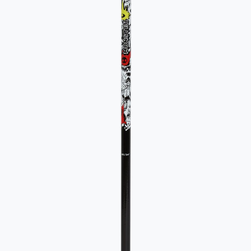 Children's ski poles HEAD Monster Team Jr black/white 4
