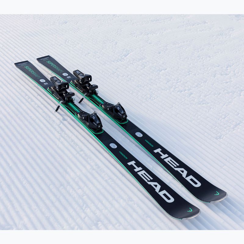 Alpine skis HEAD Supershape e-Magnum SW BB-PR + bindings PRD 12 GW black/green 10