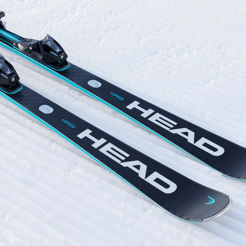 Alpine skis HEAD Supershape e-Speed SW BB-PR + bindings PRD 12 GW black/blue 11