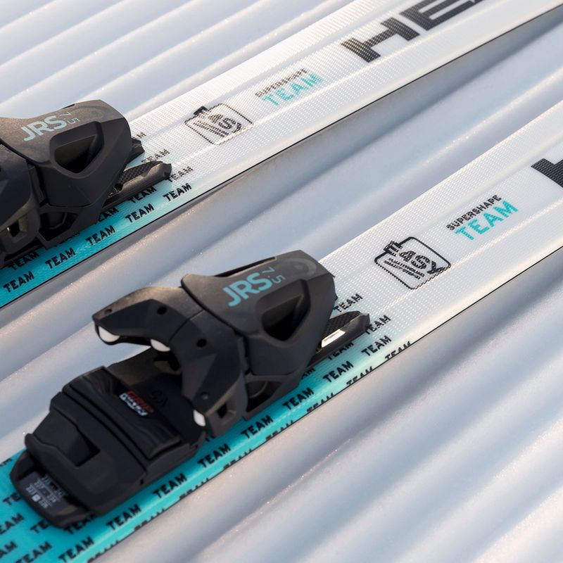 Children's alpine skis HEAD Supershape Team Easy JRS + bindings Jrs 4.5 GW CA white/blue 10