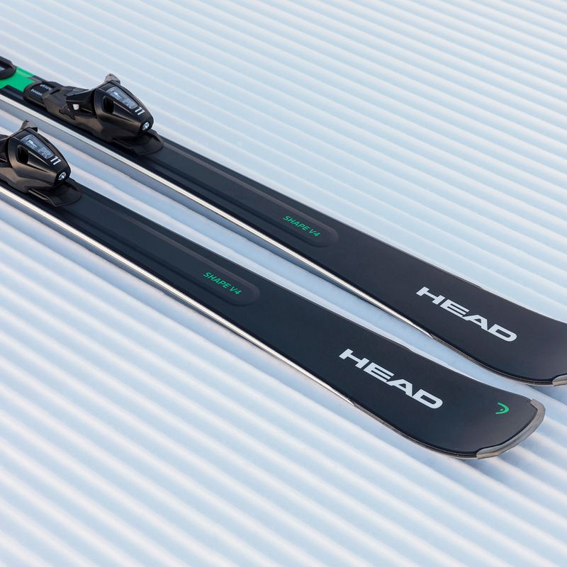 Alpine skis HEAD Shape V4 AMT-PR + bindings PR 11 GW anthracite/green 8