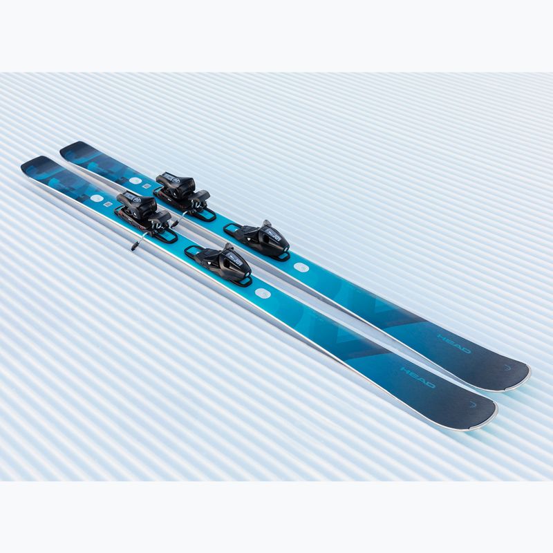Women's alpine skis HEAD e-Super Joy SW SLR BB Joy Pro + bindings Joy 11 GW SLR blue/black 12