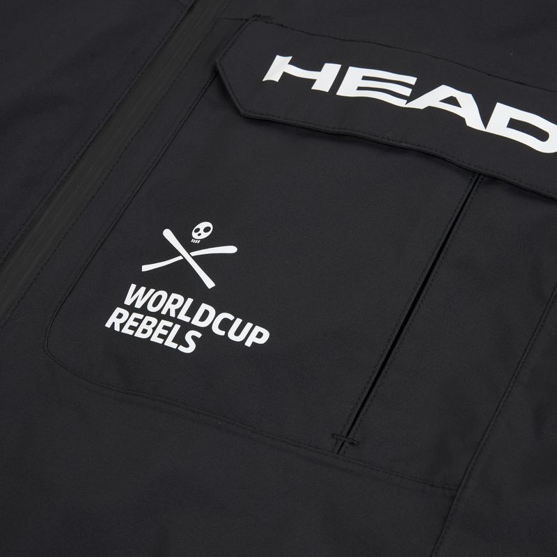 Men's ski jacket HEAD Race Nova black/black 3