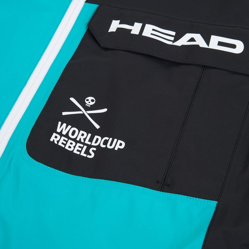 Men's ski jacket HEAD Race Nova black/blue 3