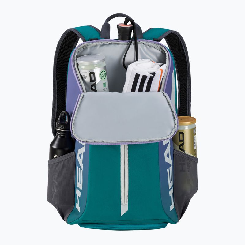 HEAD Tour 25L tennis backpack aruba blue/ceramic 2