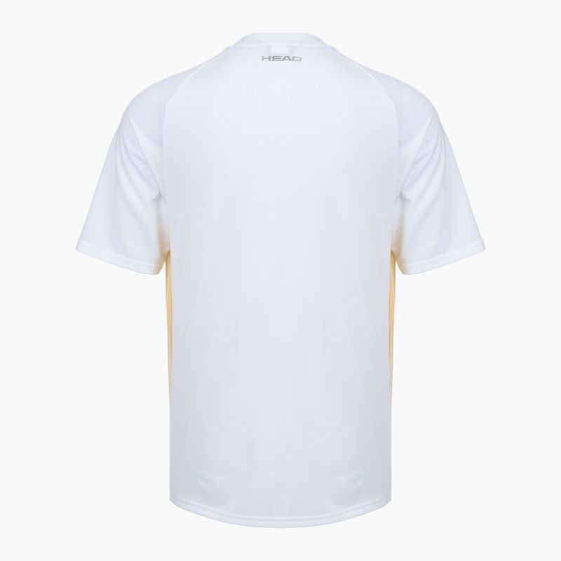 Men's tennis shirt HEAD Performance print white 2