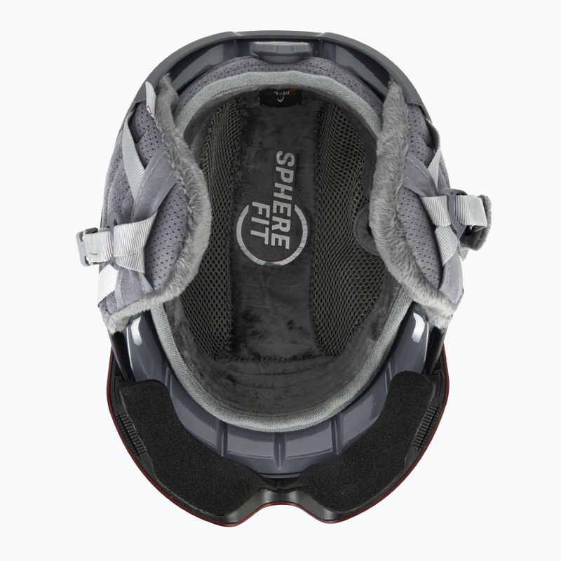 Women's ski helmet HEAD Cinema Pro W grey/red yellow 4