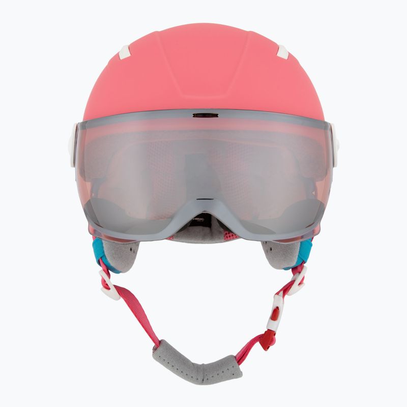 HEAD Children's Ski Helmet Maja Visor pink/blue/silver red 2