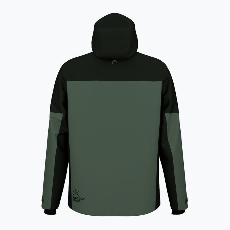HEAD Race Nova black/dark thyme men's ski jacket 2