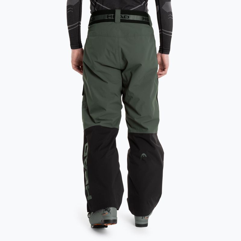 Men's ski trousers HEAD Race Nova black/dark thyme 2