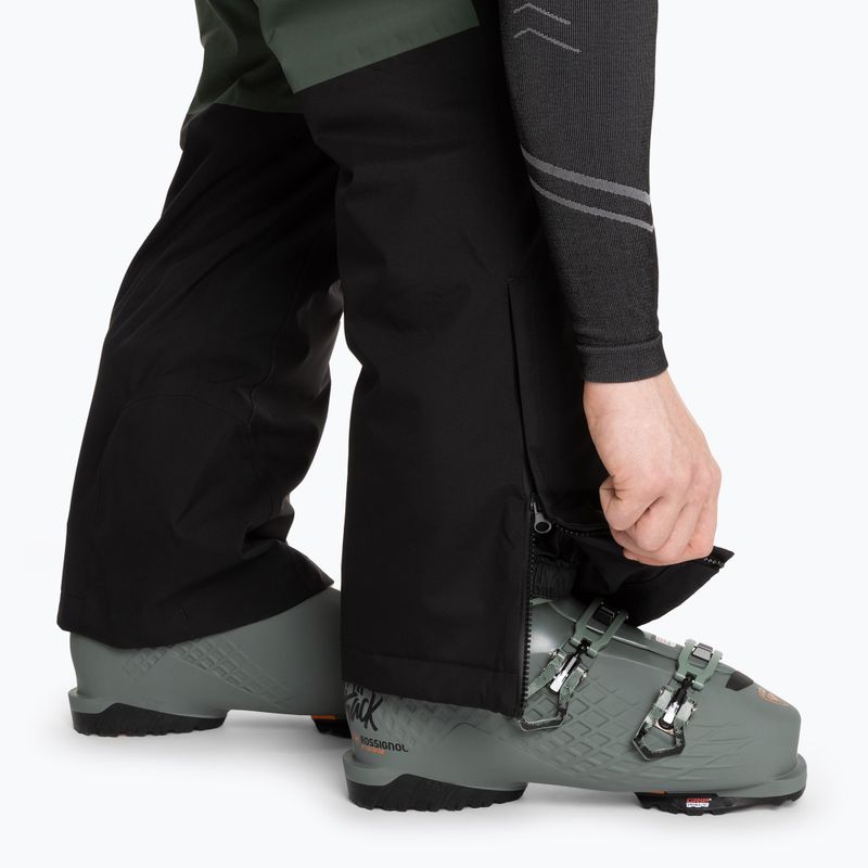 Men's ski trousers HEAD Race Nova black/dark thyme 5
