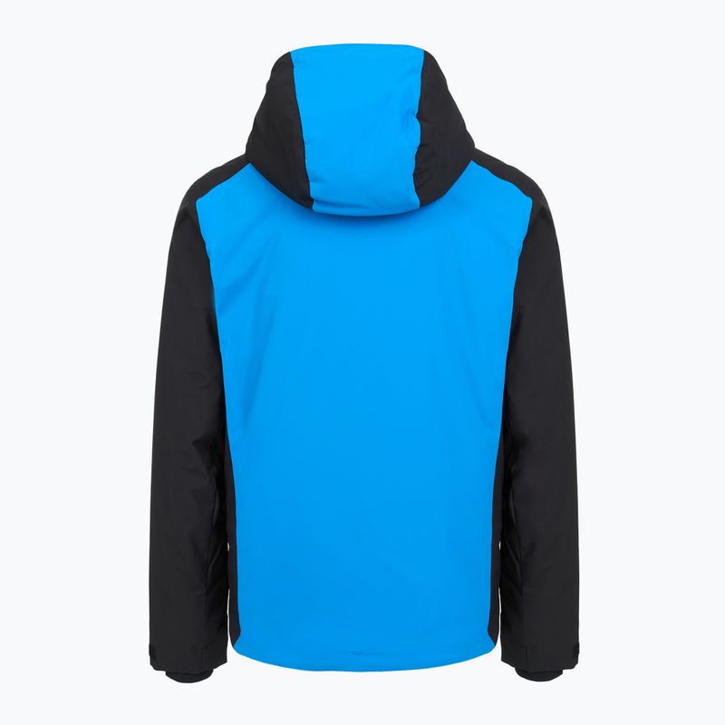 Men's ski jacket HEAD Supershape II print/ocean blue 2