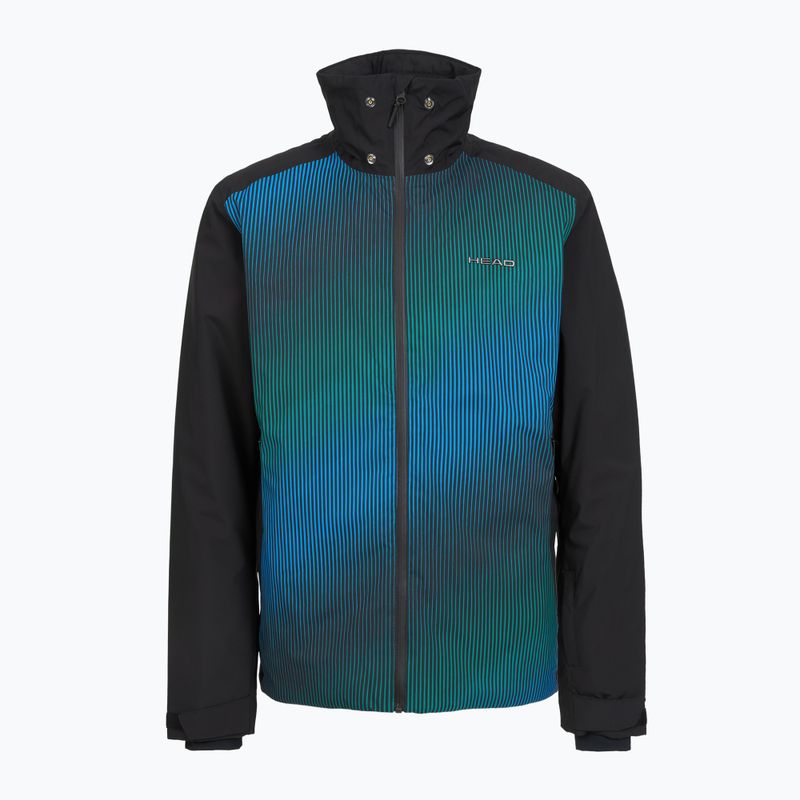 Men's ski jacket HEAD Supershape II print/ocean blue 6