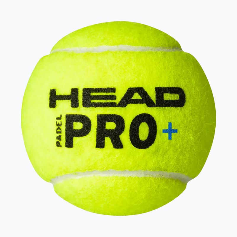 HEAD Padel Pro+ padel balls 3 pcs. yellow 3