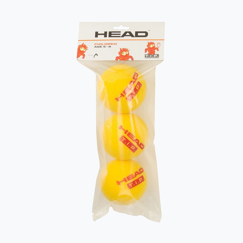 HEAD Tip Red Foam children's tennis balls 3 pcs yellow 578363