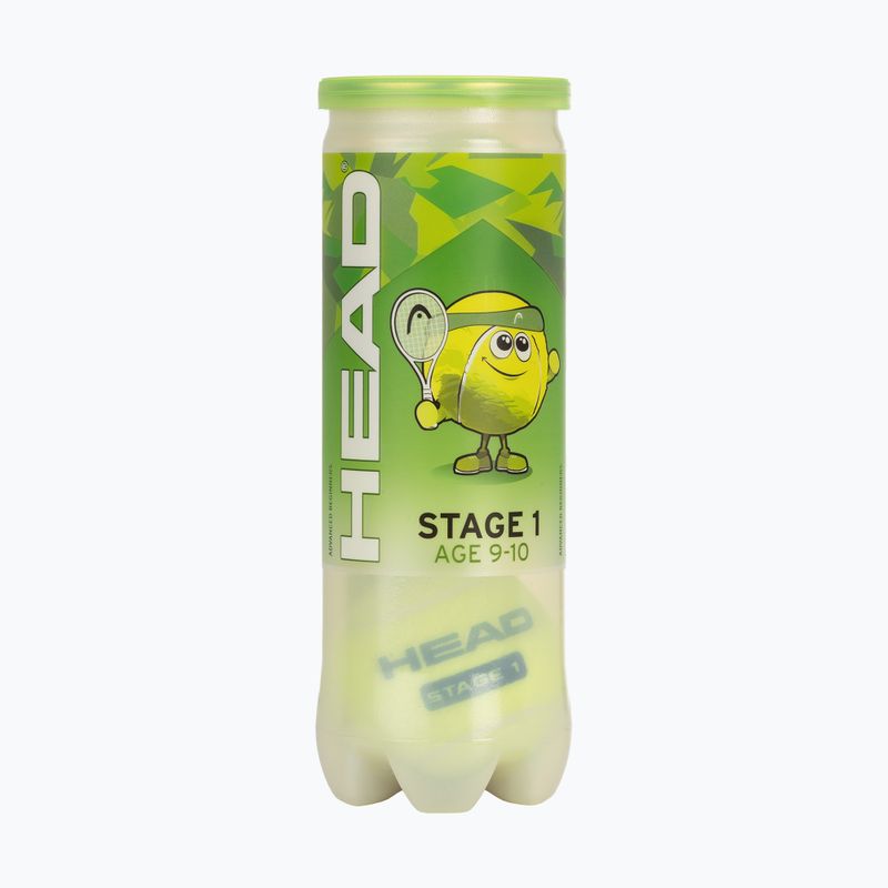 HEAD Stage 1 children's tennis balls 3 pcs green 2