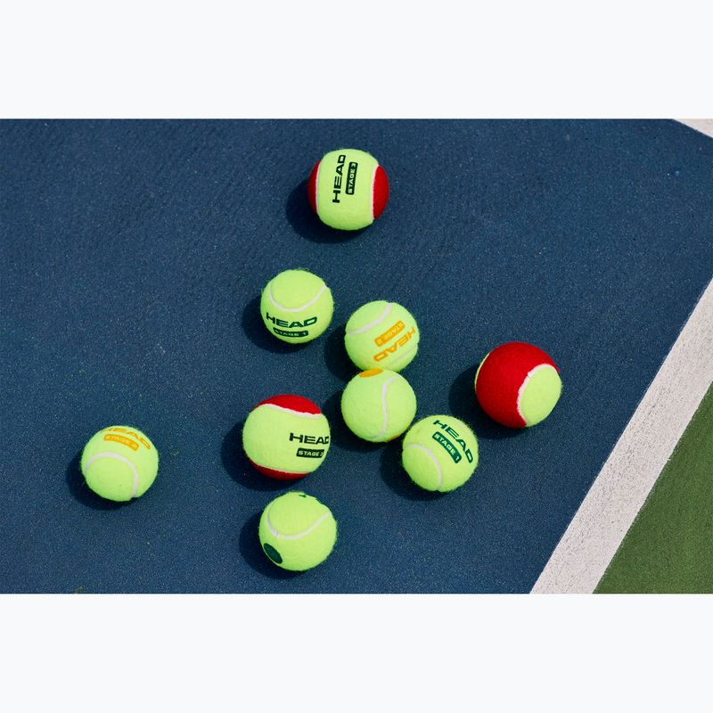 HEAD Stage 3 children's tennis balls 3 pcs red 6