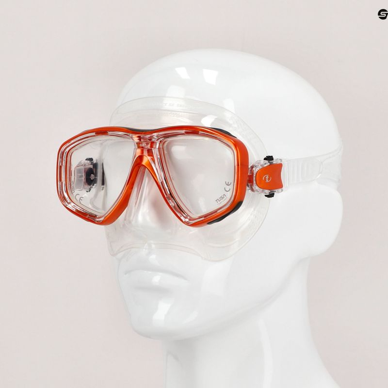 TUSA Ceos Diving Mask Orange Clear 212 7