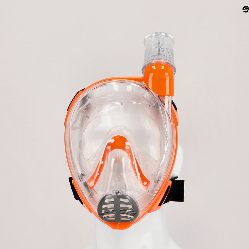 Cressi Baron children's full face mask for snorkelling orange XDT0360085 6