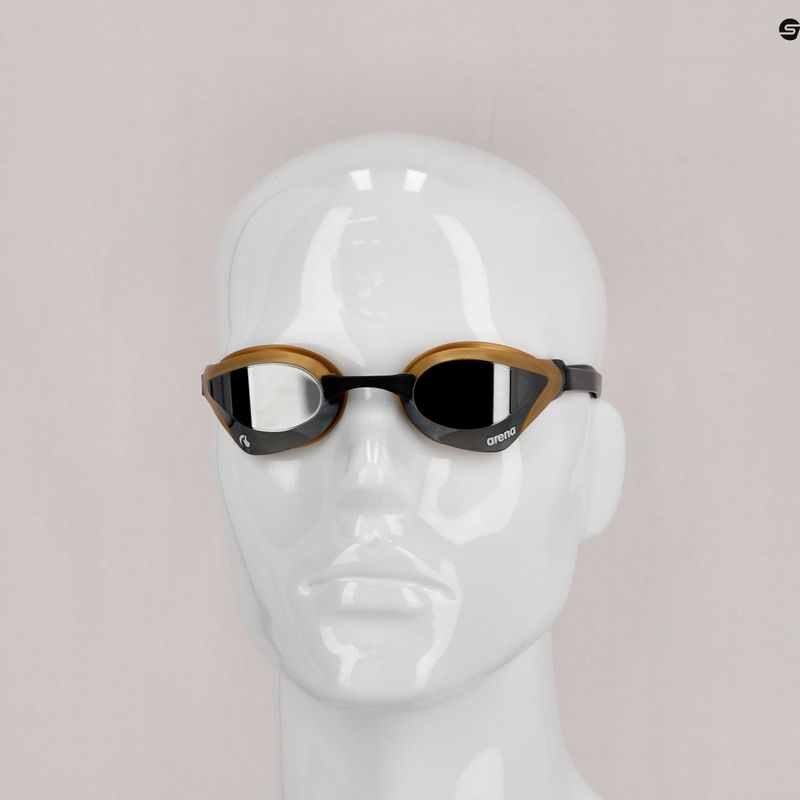 Arena swimming goggles Cobra Core Swipe Mirror silver/gold 003251/530 3