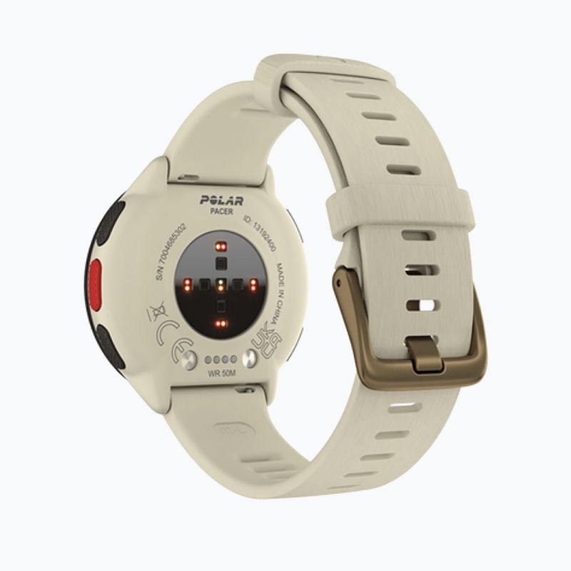 Polar Pacer cream watch PACER WHI 3